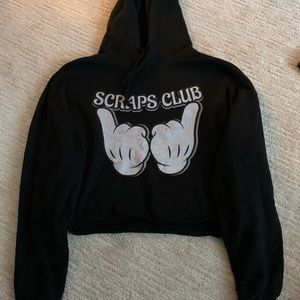 Disney crop top hoodie